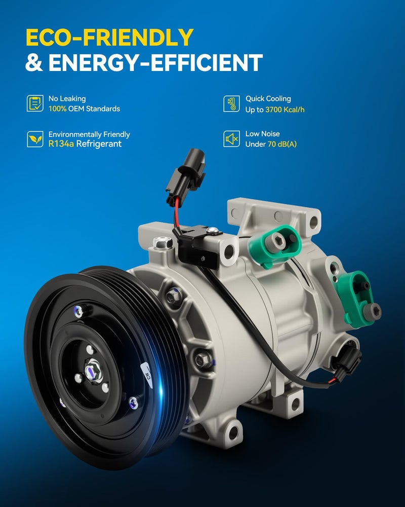 PHILTOP ضاغط تكييف PHILTOP 178324 لسيارة أكسنت 2012-2017، ريو 2012-2017، ضاغط تكييف 977011R100 - Image 3