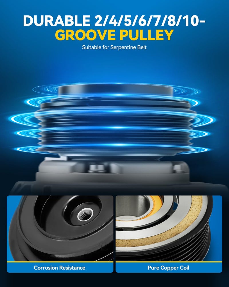 PHILTOP ضاغط تكييف PHILTOP 178324 لسيارة أكسنت 2012-2017، ريو 2012-2017، ضاغط تكييف 977011R100 - Image 5