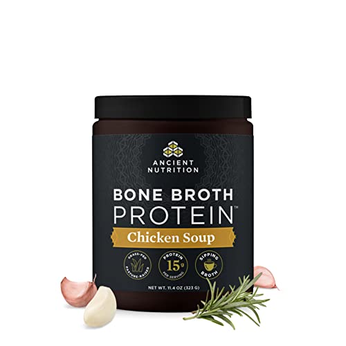 Ancient Nutrition Bone Broth Protein Powder Chicken Soup GrassFed Chicken and Beef Bone Broth Powder 15g Protein Per Serving Supports a Healthy Gut 15 Servings - Image 2