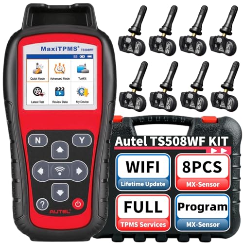 Autel MaxiTPMS TS508WF KIT 2025 TPMS Programming Tool with 8PCS Autel MX Sensor ($229), Tire Sensor Programmer, Relearn/Activate/Read/Copy TPMS Sensors, TPMS Reset, WiFi Ver. of TS601 TS508 TS501 ﻿ - Image 1