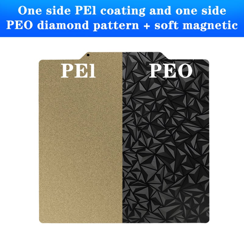 Pei Build Plate 310x310mm Double Sided Pei + Peo Film - Spring Steel Construction Hot Bed Platform for 3D Printers Compatible With Artillery Sw-X1/Sw-X2/Cr-10/Cr-10S/Tevo Tornado/Nereus/Anet A8 Plus/E - Image 4