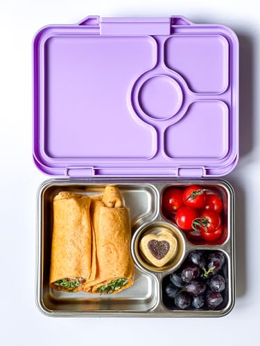 Yumbox Prêt Leakproof Stainless Steel Bento Lunch Box, 3.4 Cup Healthy Portion Size for Balanced Eating – Durable Lunch Container for Sandwiches & Snacks (Lavande Purple) - Image 4