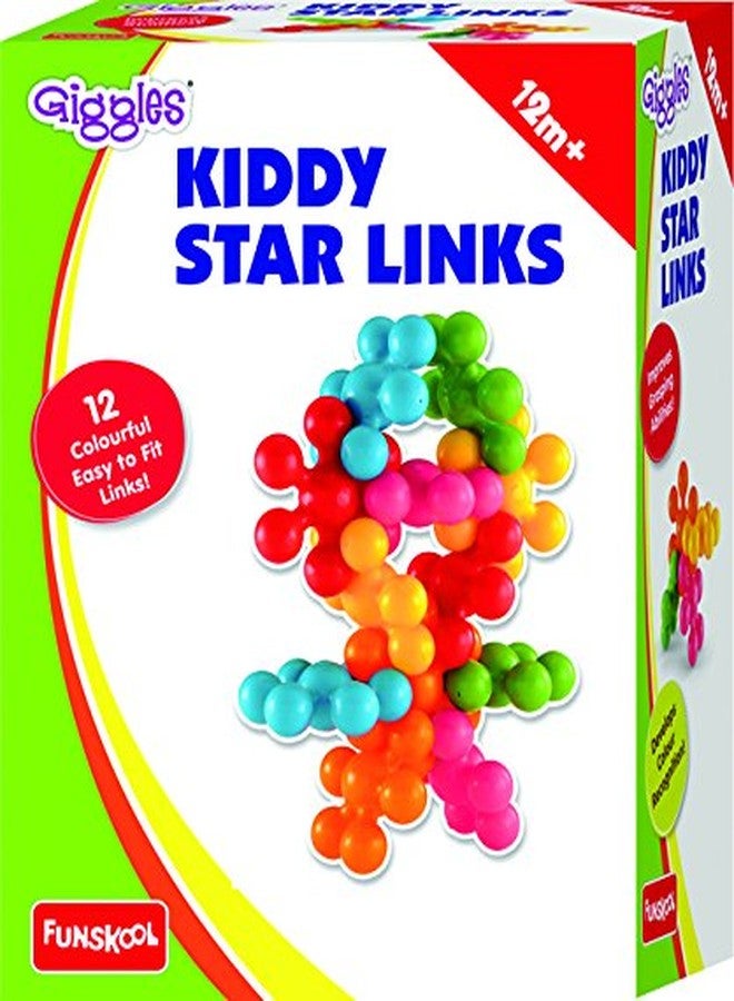 Giggles Funskool Star Links, Multicoloured Interlocking Learning Educational Blocks, Improves Creativity and Construction Blocks for Kids, 6 Months & Above, Infant and Preschool Toys (Pack of 2) - Image 2