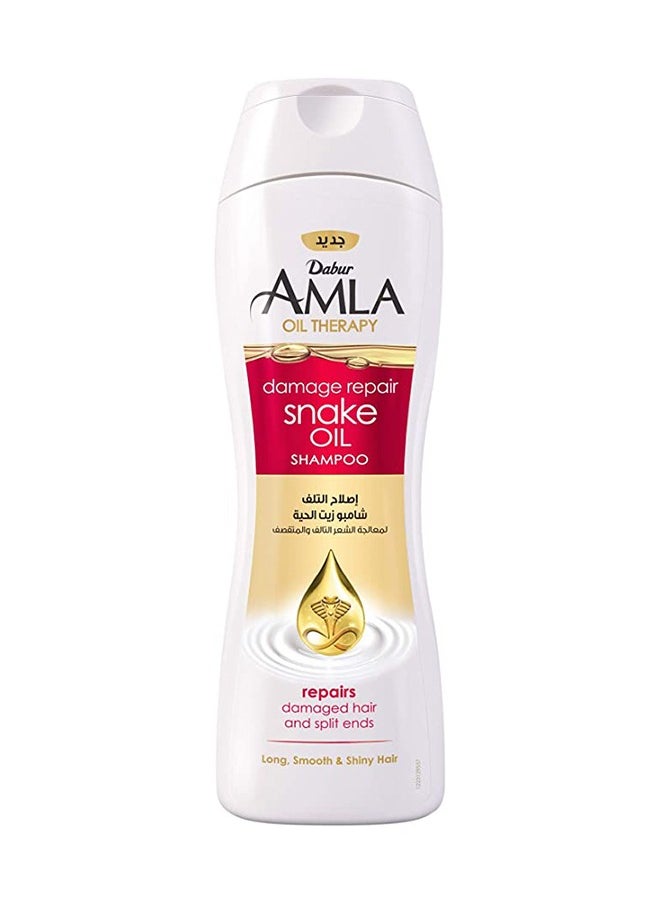 Dabur - Dabur Amla Damage Repair Snake Oil Shampoo | Enriched with Amla Snake Oil Essentials | Repairs Damaged Hair & Split Ends -200ml - Image 1