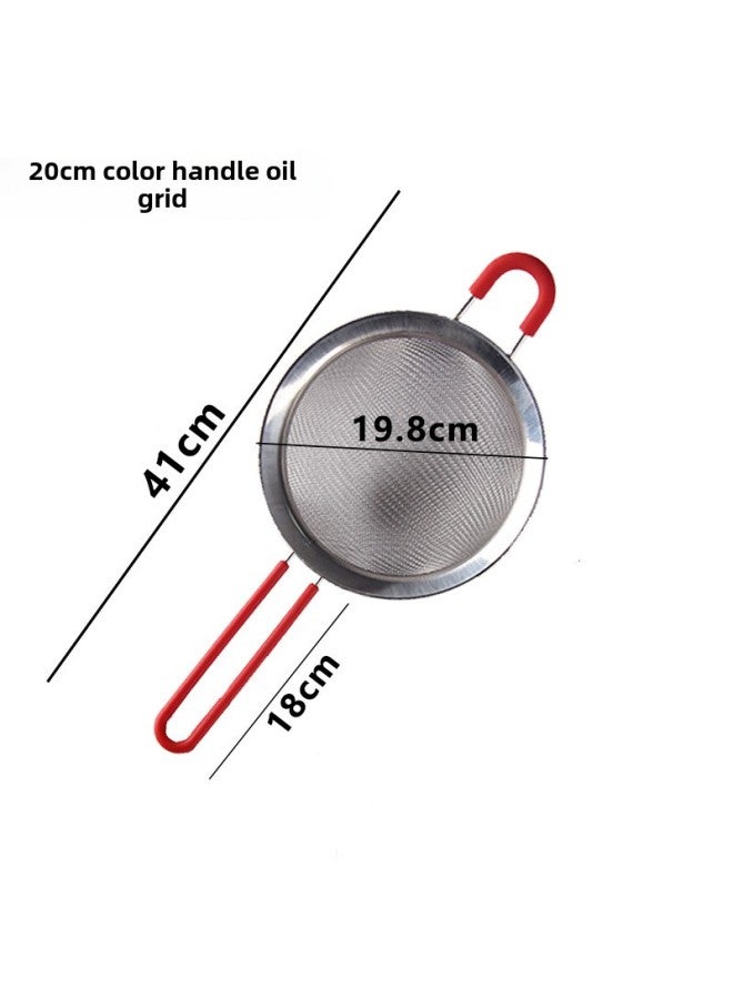 Daily Use Kitchen Utensils/flour Sifter/flour Sifter Suitable For Baking Cooking-Specifications: 20CM Color Handle Promotion Special Price  - Image 1