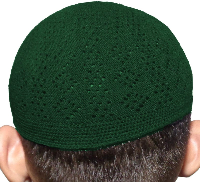 bonballoon Wholesale Kufi Lot of 3 Pcs Colors Muslim Koofi Kofi Hat Topi Cotton Turkish Skull Cap Islamic Muslim Islam Prayer Takke Knit Style Helmet Liner Hats Caps for Men, One Size - Image 4