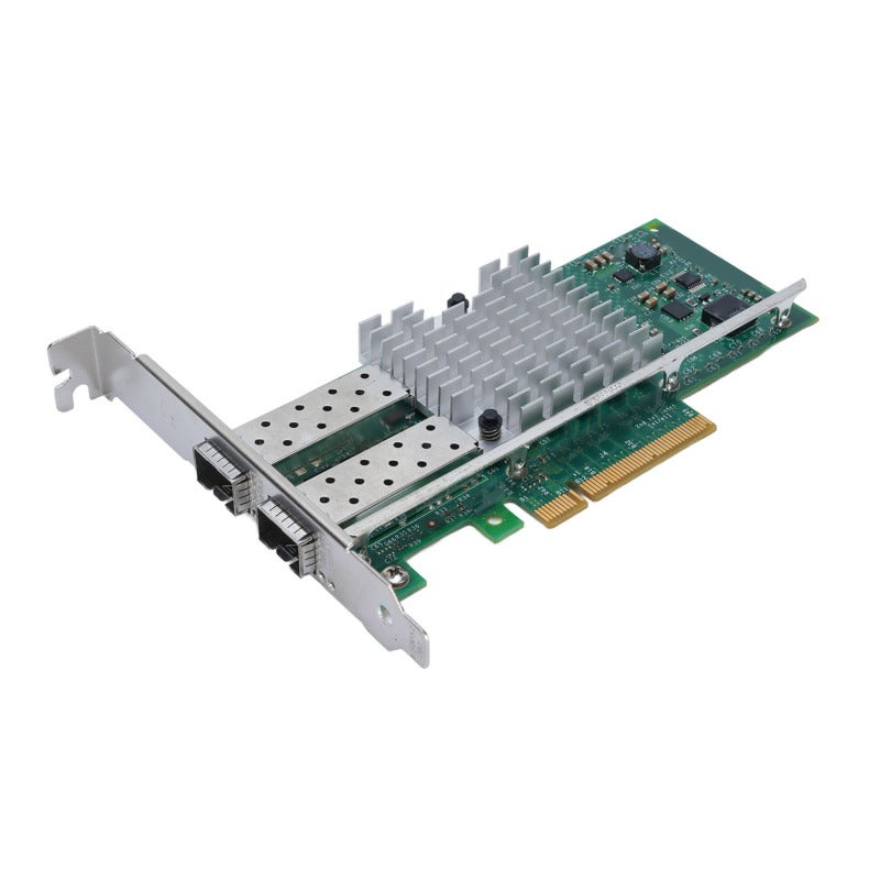 بطاقة شبكة SFP+ بسرعة 10 جيجابت في الثانية ثنائية المنفذ للخادم PCI-Ex8 - شريحة 82599 لاتصال مستقر محول ألياف بصرية لبيئات الخوادم - Image 1