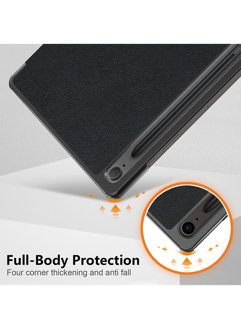 Theodor Protective Flip Case For Samsung Galaxy Tab S9 FE Plus With Trifold Stand Auto Wake Sleep Shockproof Cover collage 4 - Image 4