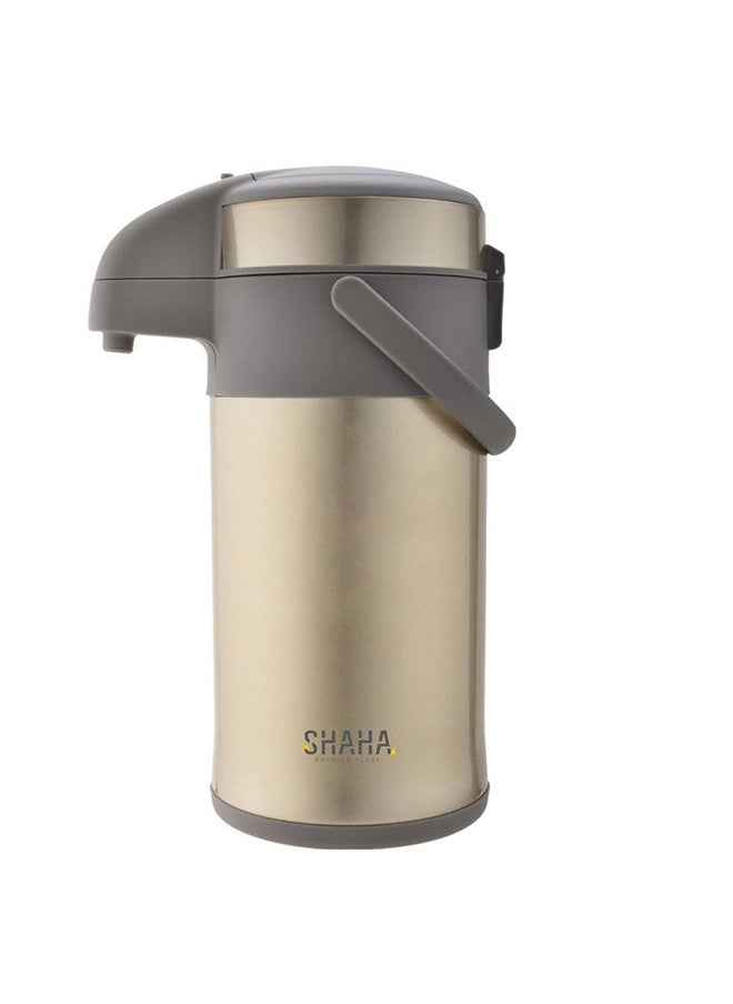 SHAHA Stainless Steel Vacuum Flask 4L Gold 