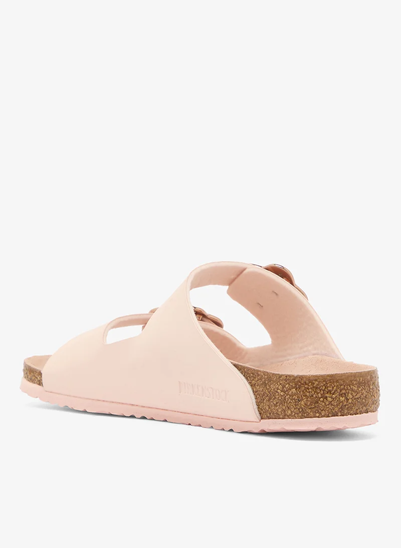 بيركنستوك صنادل أطفال أريزونا بإبزيم زهرة مقاس ضيق