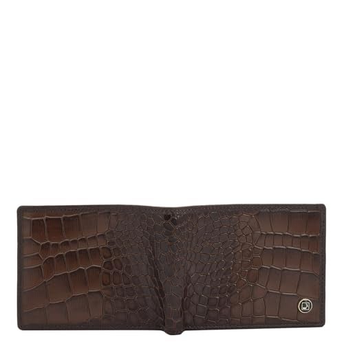 Da Milano RFID Protected Leather Wallet for Men with Card Slot - Brown - Image 4