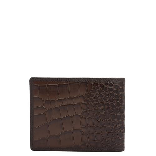 Da Milano RFID Protected Leather Wallet for Men with Card Slot - Brown - Image 5