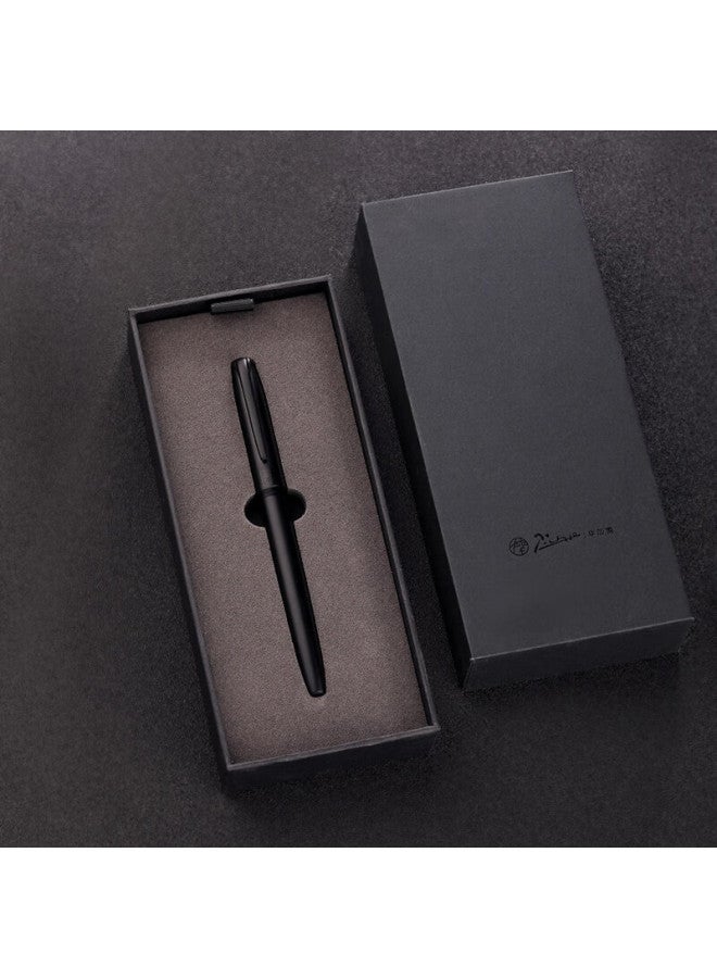 Pimio Art Calligraphy Fountain Pen With Bent Nib For Men And Women, Calligraphy Practice Pen For Adults And Students, Fine Nib 1.0mm, Malaga Series 916 Midnight Black - Image 3
