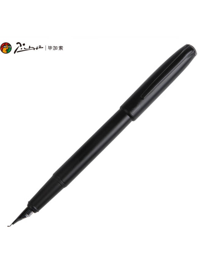 Pimio Art Calligraphy Fountain Pen With Bent Nib For Men And Women, Calligraphy Practice Pen For Adults And Students, Fine Nib 1.0mm, Malaga Series 916 Midnight Black - Image 4