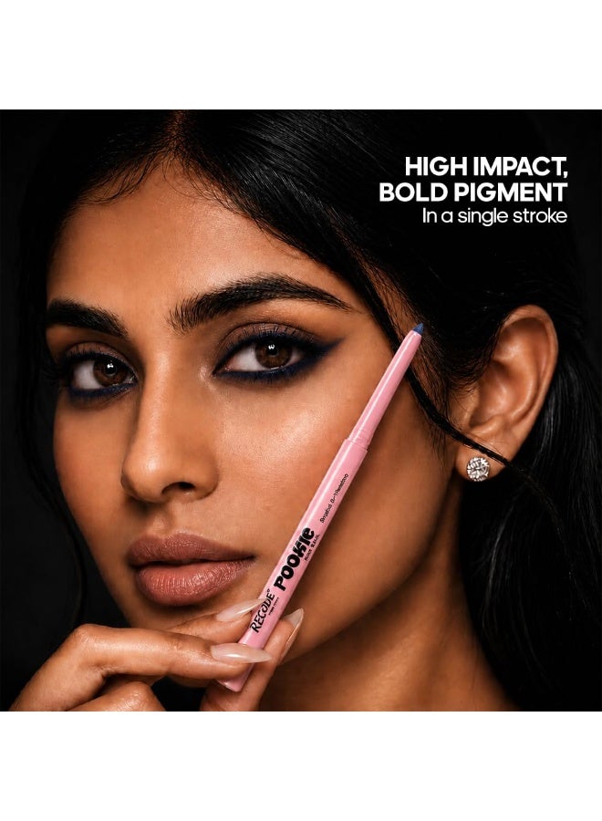 Recode Navy Blue Pookie Kajal 0.3G,Smooth & creamy application,Lightweight,Smudge Proof Kajal,Perfect for everyday makeup looks - Image 3