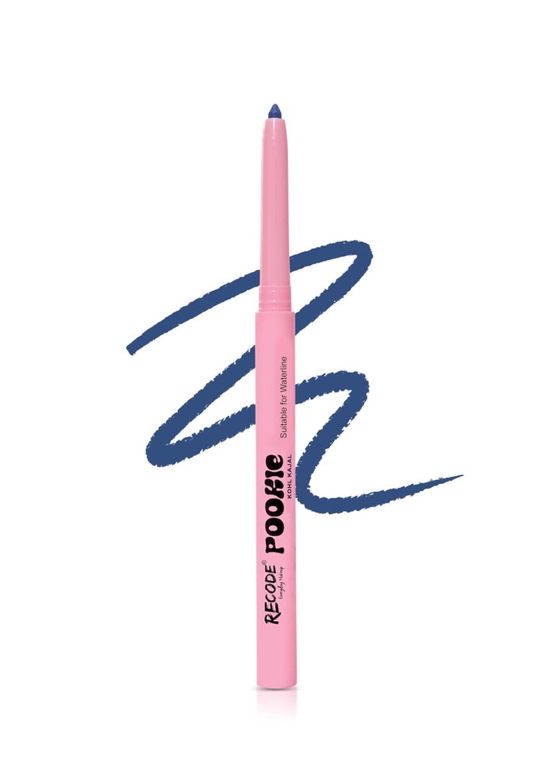 Recode Navy Blue Pookie Kajal 0.3G,Smooth & creamy application,Lightweight,Smudge Proof Kajal,Perfect for everyday makeup looks - Image 1