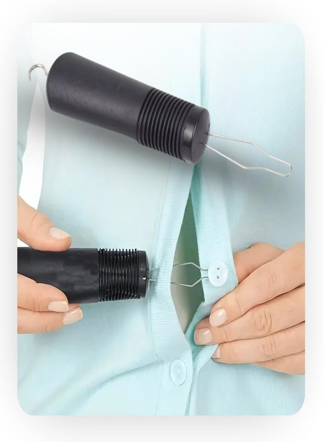 Cook-Helper Button Hook for Seniors and People with Arthritis - One-Handed Gadget for Fastening Buttons and Pulling Zippers. Ideal for Joint Pain, Motor impairments, or Coordination Issues. - Image 1