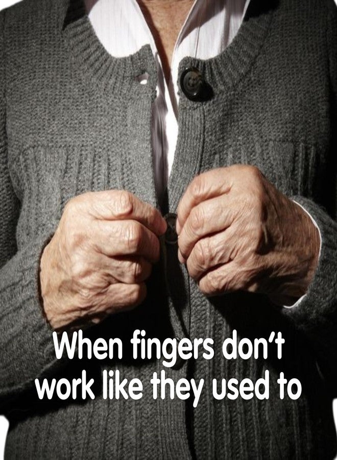 Cook-Helper Button Hook for Seniors and People with Arthritis - One-Handed Gadget for Fastening Buttons and Pulling Zippers. Ideal for Joint Pain, Motor impairments, or Coordination Issues. - Image 2