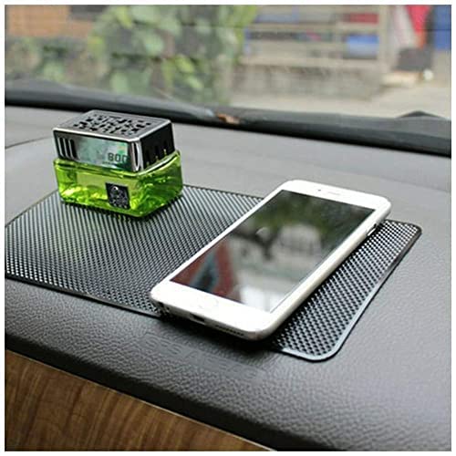 Karomouj KMA284 Car Dashboard Anti Slip Car Pad Non Slip Dashboard Mat Anti Skid Grip Mount for All Smartphone, Keychain (Black, Pack of 1) (Small - 27x 14 x 0.1 cm) | Rubber - Image 1
