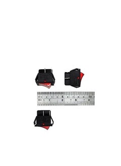 AQSON Square Illuminated Red Button - KCD4 DPST ON-Off 16A 250V AC / 20A 125V AC 4 Pin - Light Rocker Power Switch - for Car Auto Boat Truck (RED)  - Image 2