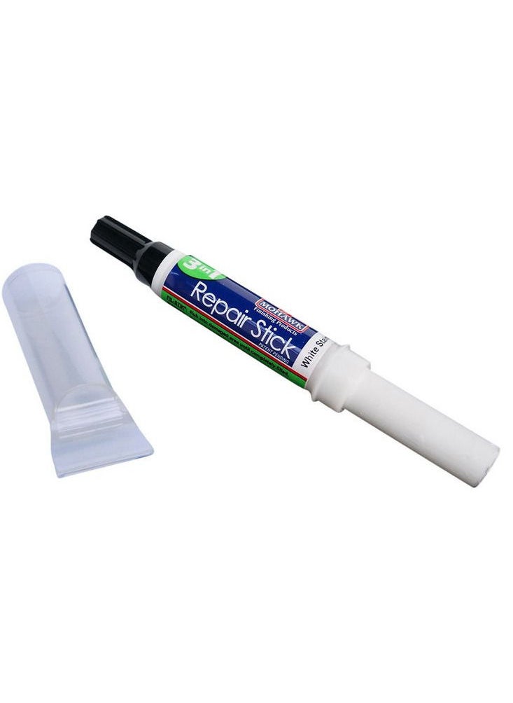 Mohawk Finishing Products - Mohawk 3 in 1 Repair Stik True White M319 3014B, All in One Solution for Wood and Furniture Scratches, Touch Up Marker Pen, Wood Filler Putty, Levelling Cap - Image 1