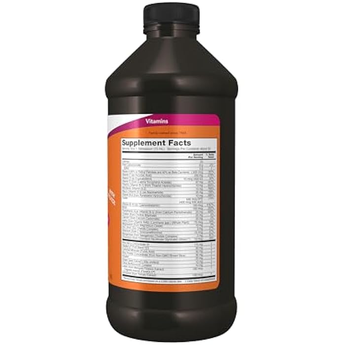 now Supplements, Liquid Multi, Fast Absorption, Liquid Vitamin & Mineral, Wild Berry Flavor, 16-Ounce - Image 2