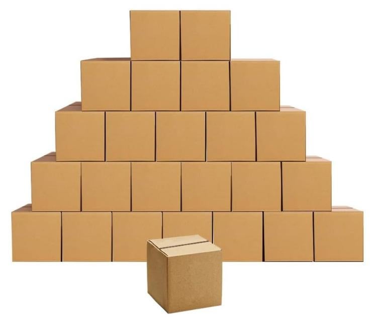 KNP Brown Carton Box Pack of 5 60x60x60cm is a Set of Versatile and Durable Packaging Solutions Ideal for a Range of Applications Such as Shipping Storage and Moving. - Image 1