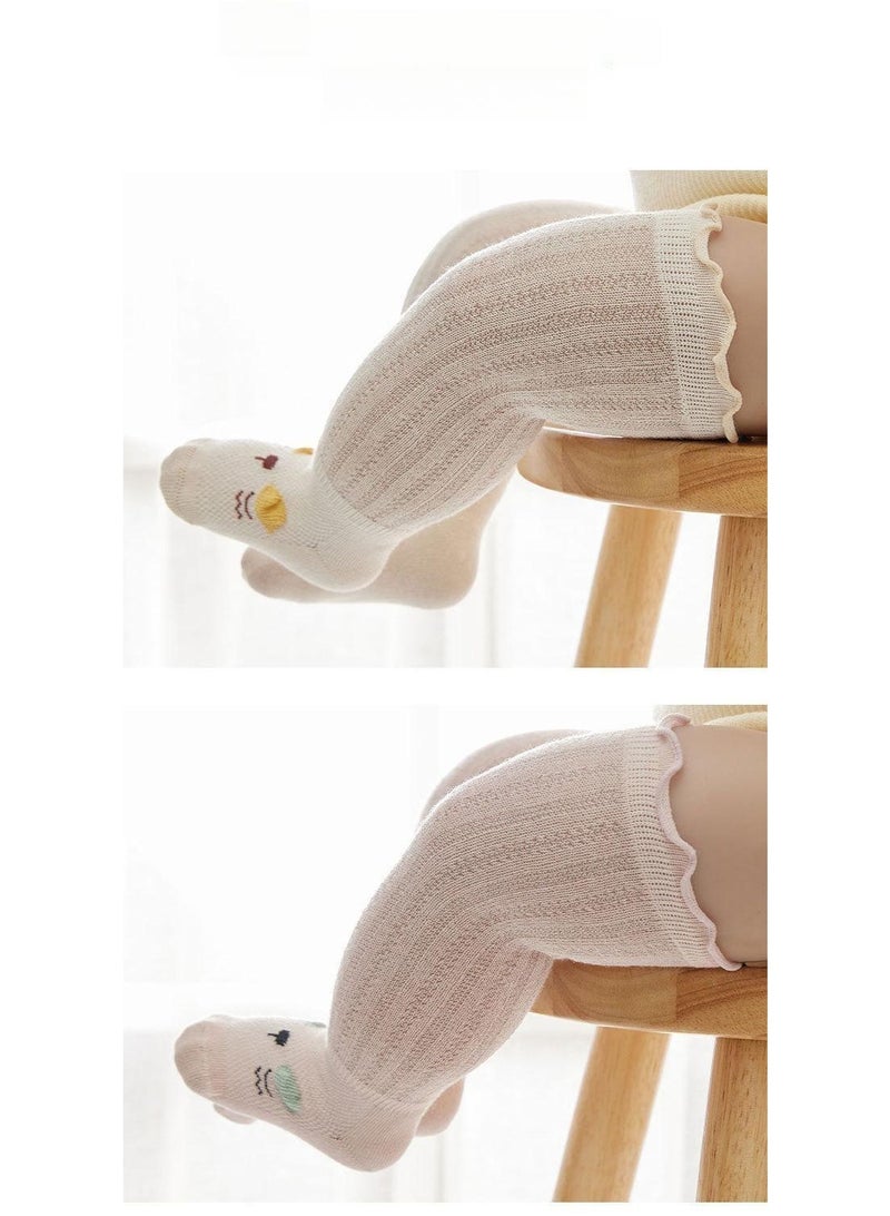 بيبي 3 حزمة الطفل الجوارب الطويلة رقيقة شبكة عديمة العظام النقية القطن التنفس الركبة عالية البعوض مقاومة الجوارب - Image 2