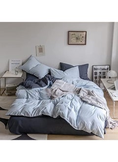 llwoo King Size Bedsheet Duvet Cover 6pcs, 100% Natural Cotton Bedding Set Comfortable and Cozy Duvet Cover with 4 Pillow Covers  - Image 1