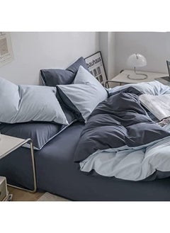 llwoo King Size Bedsheet Duvet Cover 6pcs, 100% Natural Cotton Bedding Set Comfortable and Cozy Duvet Cover with 4 Pillow Covers  - Image 4
