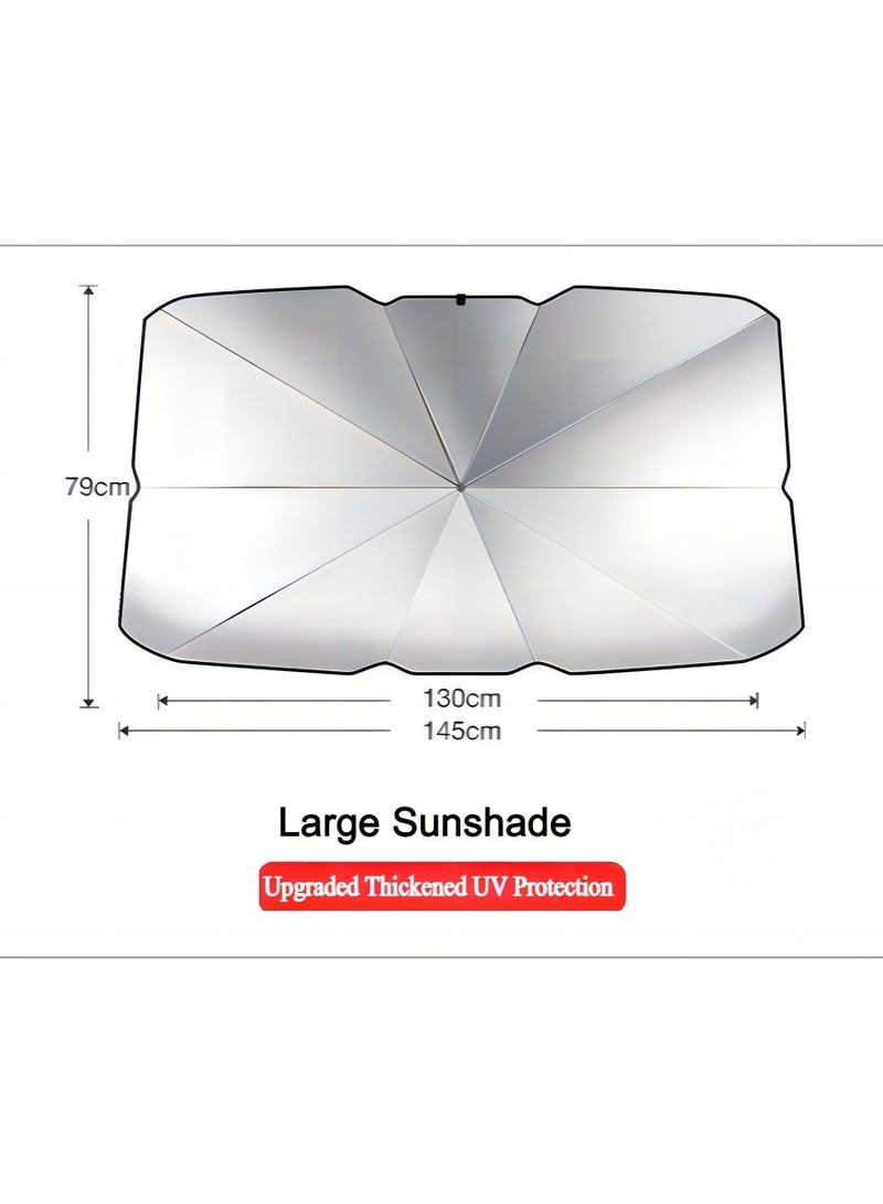 مظلة شمسية قابلة للطي لزجاج السيارة الأمامي - Image 1