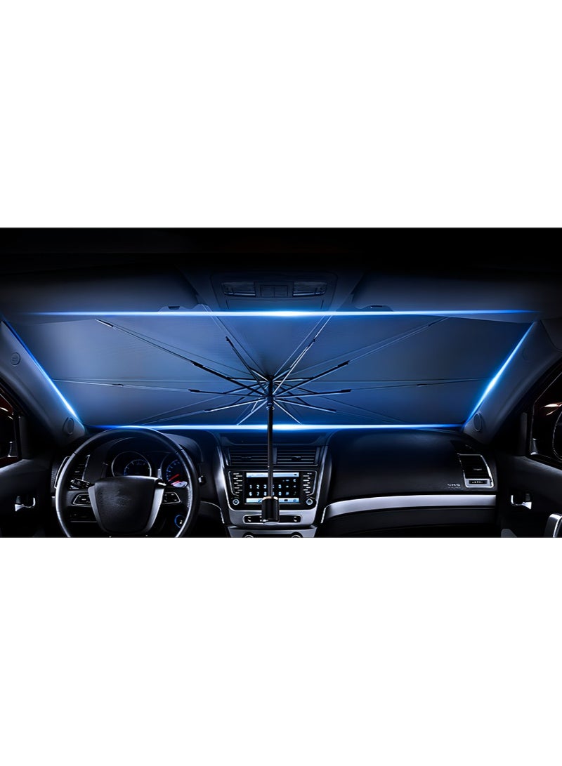 مظلة شمسية قابلة للطي لزجاج السيارة الأمامي - Image 2