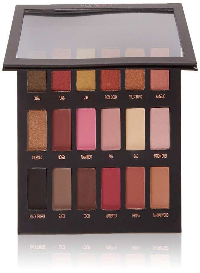 Authentic Store Rose Gold Eyeshadow Palette 18 Color Makeup Palette Highlighters Eye Make Up High Pigmented Professional, Rosegold, Shimmery & Semi Matte & Matte Finish - Image 2