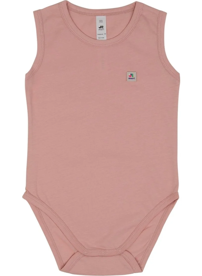 Jrmori Basic Sleeveless Body with Snap Detailed Logo