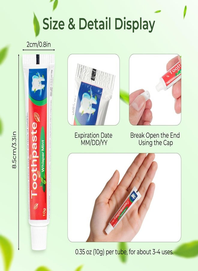 Kocpudu Travel Toothpaste Bulk, Mint Flavor, 10g/0.35oz (300-PACK) - Image 2