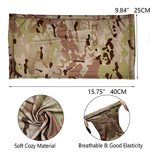 HOPSOOKEN Camo Hats for Men with Cooling Sun UV Neck Gaiter Military Tactical Hunting Hat for Running Hiking Baseball Cap(Camo) - Image 5
