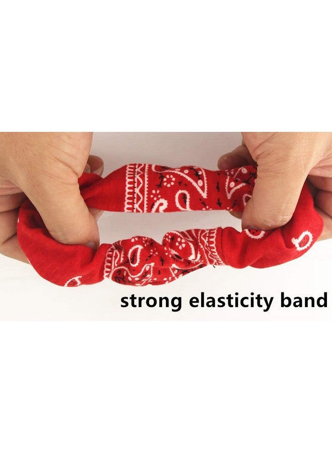 Cutewing Paisley Hair Scrunchies With Bow Hair Scarves Scrunchy Ponytail Holder Elastics Hair Bands Ribbon Hair Tie For Women Girls With 6Pcs - Image 4