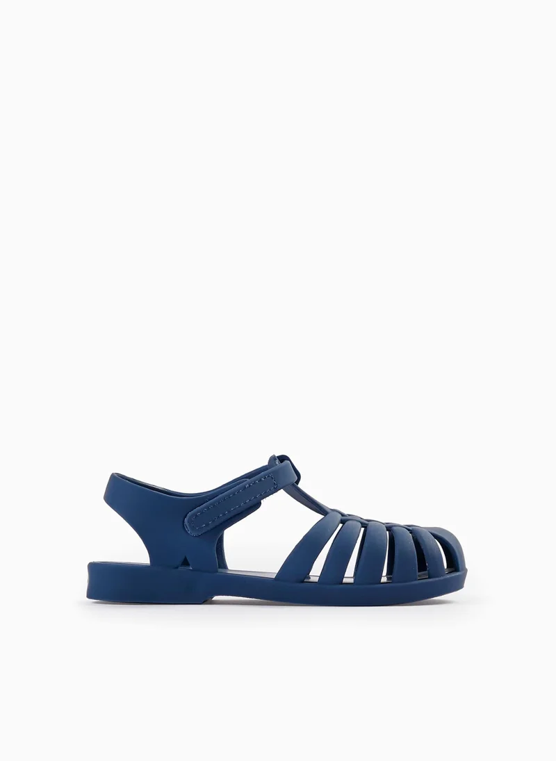 Zippy Rubber Sandals for Boys 'Jellyfish', Dark Blue