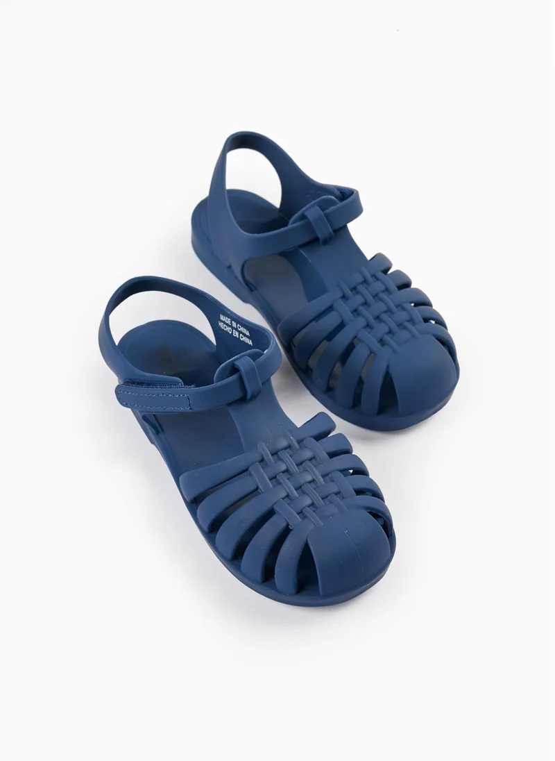 Zippy Rubber Sandals for Boys 'Jellyfish', Dark Blue