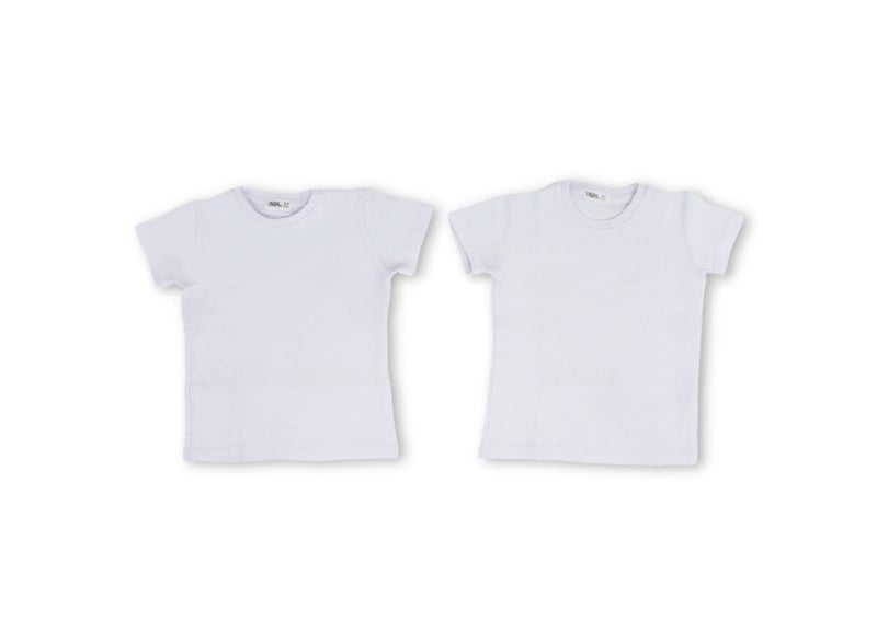 Ourkids Unisex Kids 2-Pack Short-Sleeve Thermal Tops – White - Image 1