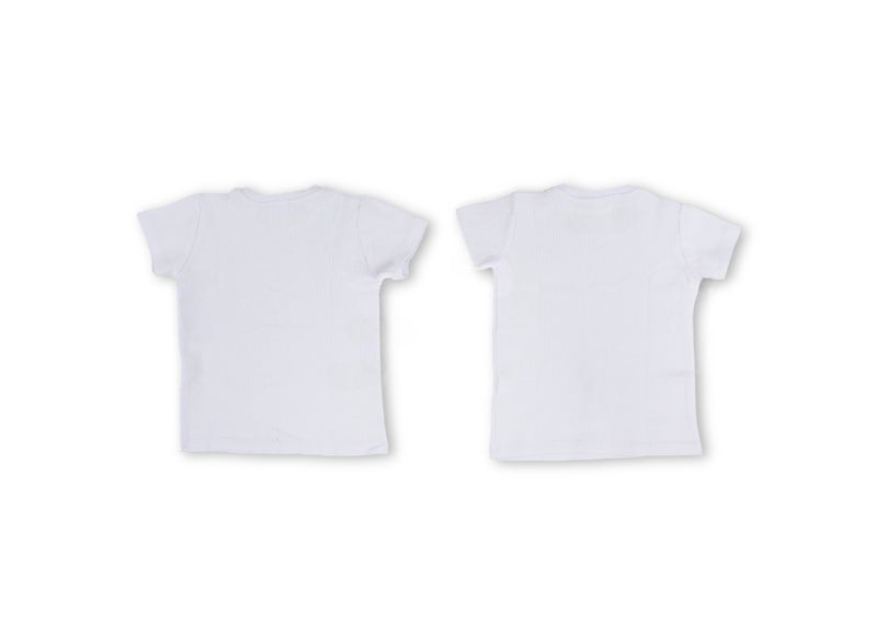 Ourkids Unisex Kids 2-Pack Short-Sleeve Thermal Tops – White - Image 3