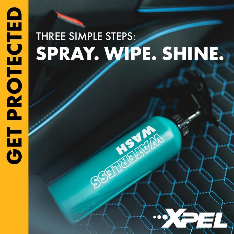 XPEL SiO2 Waterless Car Wash Spray – Quick Spray and Wipe Ceramic Wash – Clean, Shine & Protect with Slick Protective Barrier – High Gloss Finish – No Hose Needed, Rinseless & PPF Safe - Image 1