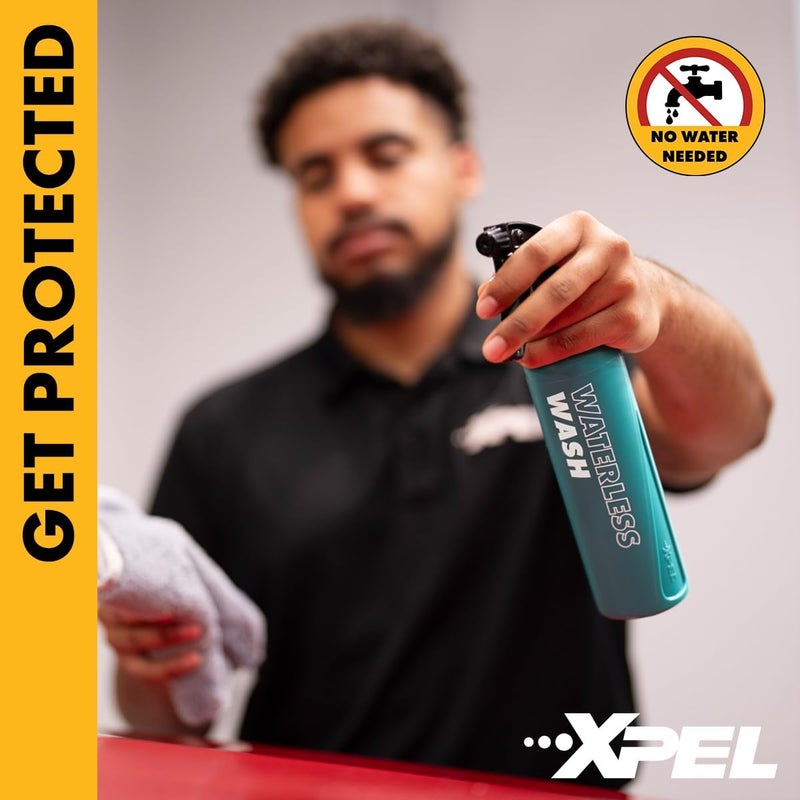 XPEL SiO2 Waterless Car Wash Spray – Quick Spray and Wipe Ceramic Wash – Clean, Shine & Protect with Slick Protective Barrier – High Gloss Finish – No Hose Needed, Rinseless & PPF Safe - Image 4