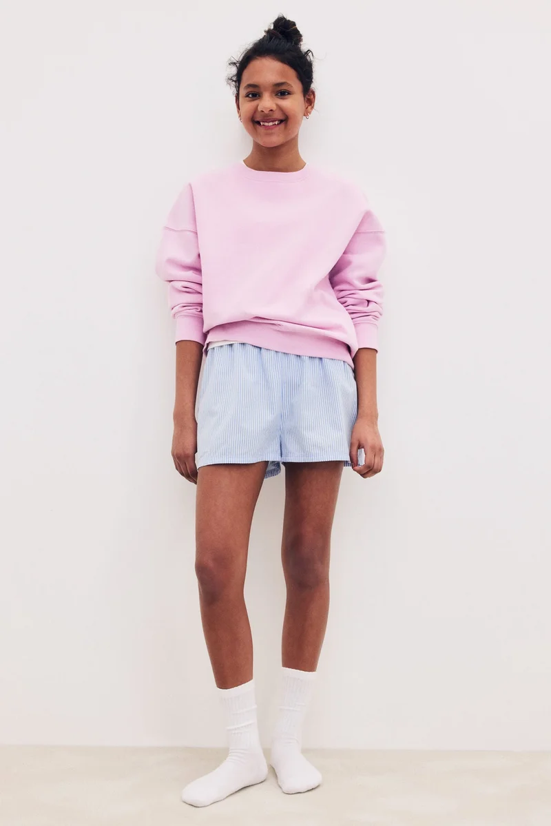 اتش اند ام شورت بيجاما قطني