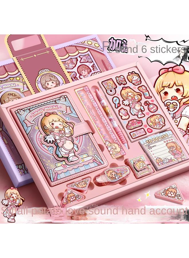 Small Potato Hand Account Suit Gift Box New Notebook Book High Color Value Children's Girl Hand Account Book Deluxe Version Full  - Image 2