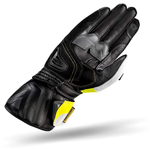 SHIMA STR-2 Motrocycle Gloves for Men - Touchscreen Summer Sport Leather Biker Riding Gloves with Protectors, Reinforced Palm (Fluo, L) - Image 2