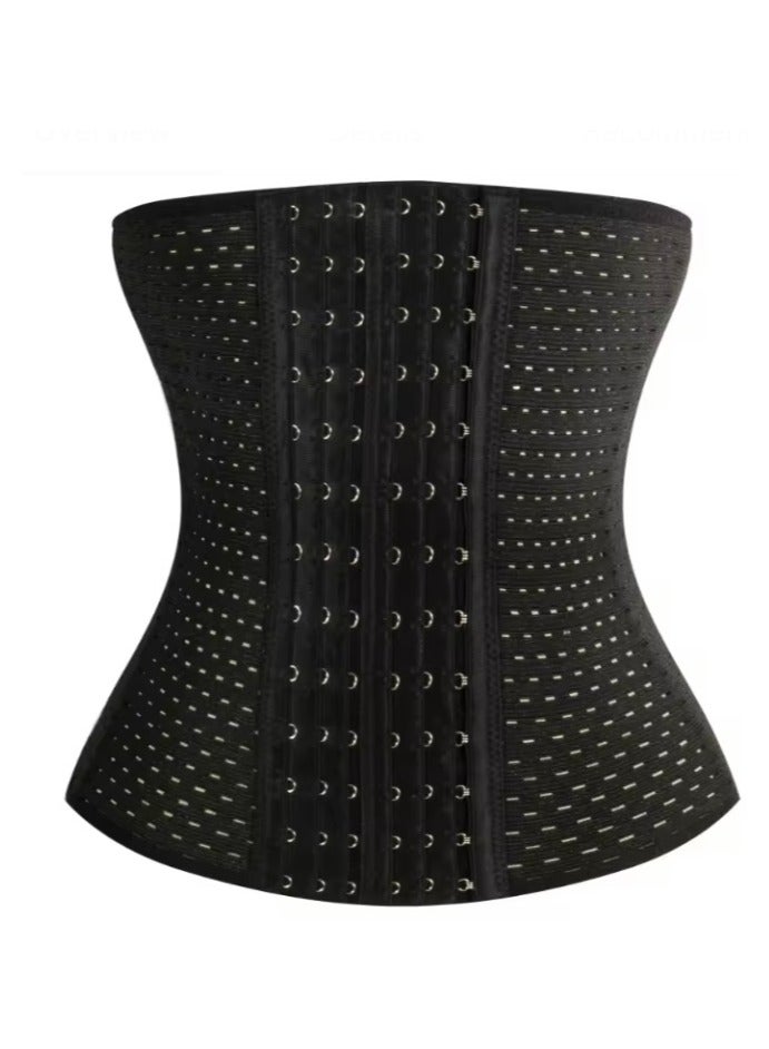 GTSOL Adjustable Waist Trainer Shapewear Belt for Women - 3D Compression Tummy Control, Strong Core Support, Breathable Postpartum Slimming Corset - Black - Image 1