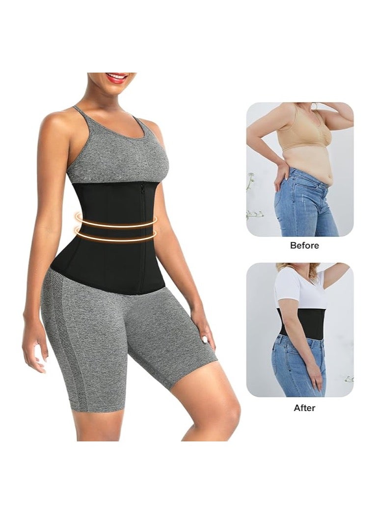 GTSOL Adjustable Waist Trainer Shapewear Belt for Women - 3D Compression Tummy Control, Strong Core Support, Breathable Postpartum Slimming Corset - Black - Image 3