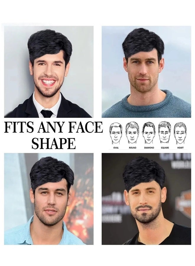 Men's Wigs Medical-Grade French Lace Men's Hair System – Undetectable Hairline & Heat-Resistant for UAE/Saudi Climate - Image 2