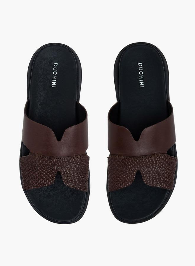 DUCHINI Men Leather Comfort Sandals - Image 2
